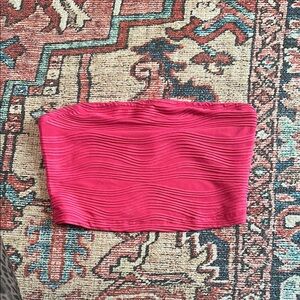 Pink Textured Women's Skirt